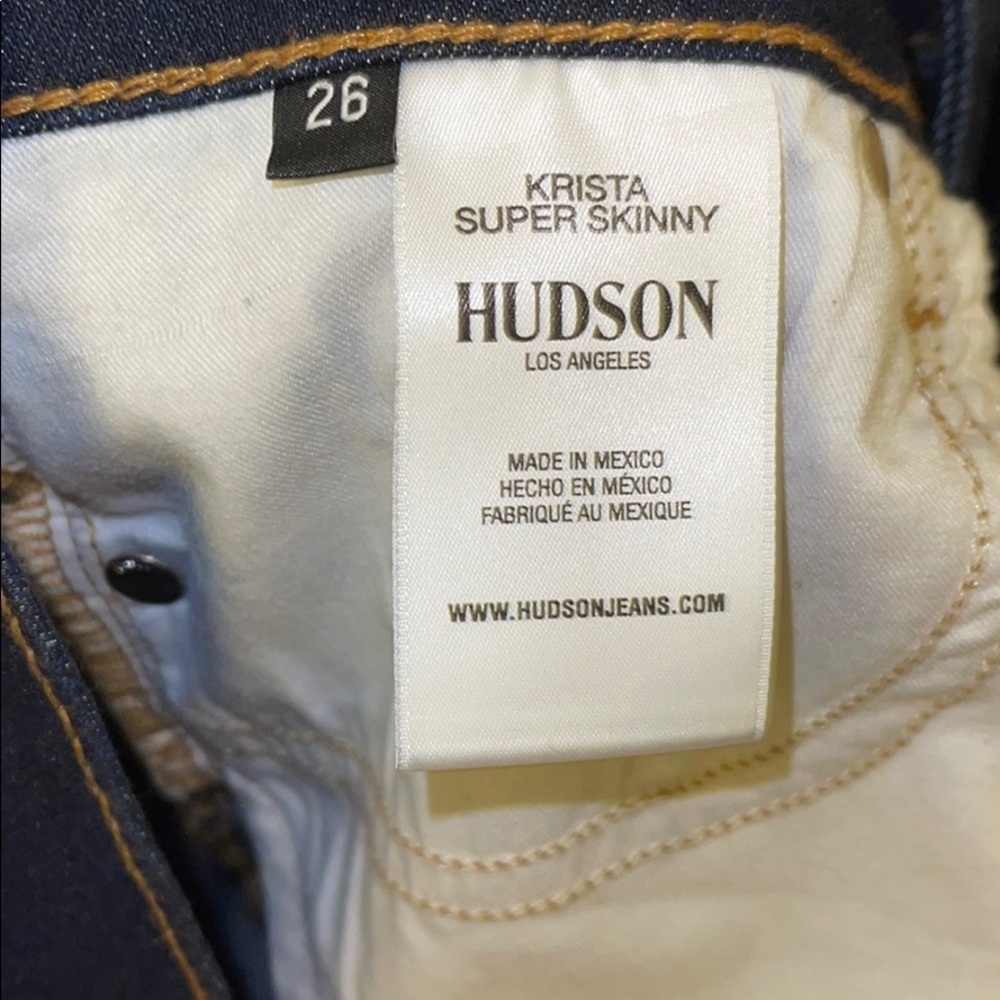 Dark wash super skinny Hudson Jean - Picture 5 of 7
